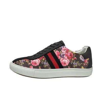 China Fashion Classic Style Print Trend Customized High Quality Flower Women Sport Casual Shoes For Women for sale