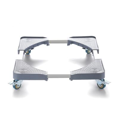 China Home Heavy Duty Stainless Steel Refrigerator Washing Machine Base With Wheels for sale