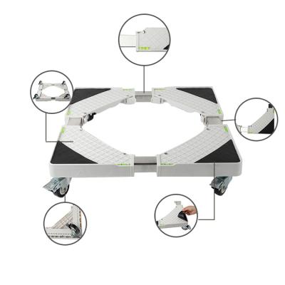 China Tread plate PVC design home non-slip washing machine base with wheels, washing machine base anti slip, base for washing machine for sale