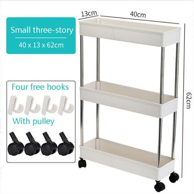 China Viable Wholesale Kitchen Storage Shelf Revolving Cart, 3 Tier Storage Shelf Storage Organizer Boxes for sale