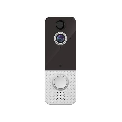 China Withstand High Tempeperature ABS Doorbell Camera Waterproof Live Streaming Two Way Audio PIR Night Vision Outdoor Battery Camera for sale