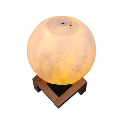 China Cheap Creative Portable Hotel Gift 3D Moon USB Lamp Air Humidifier, Battery Operated Cool Mist Humidifier For Dry Air for sale