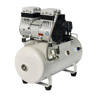 China Deliway Oil Free Brand Supply Use Dental Piston Non Noise Oil Free Piston Air Compressor Pump With ETL for sale