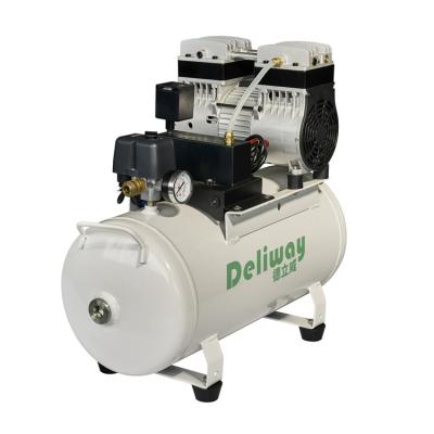 China 1 HP High Quality Oil Free 24 Liter Piston Oil Free Low Noise Portable Air Compressors for sale