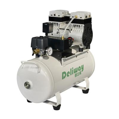 China Deliway brand oil free screw portable low noise oil free air compressor with ETL certificate for sale