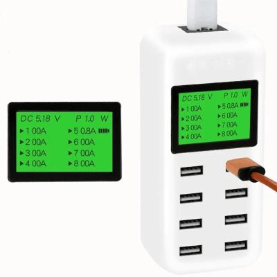 China OTHER Usb 8 Charging Station Charger Cell Phone Left Fast Charging Wall Mounted Charger for sale