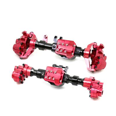 China RC Hobby Aluminum Alloy Front and Rear Portal Axle Housing for 1/10 RC Crawler Car Axles Upgrade Parts for sale