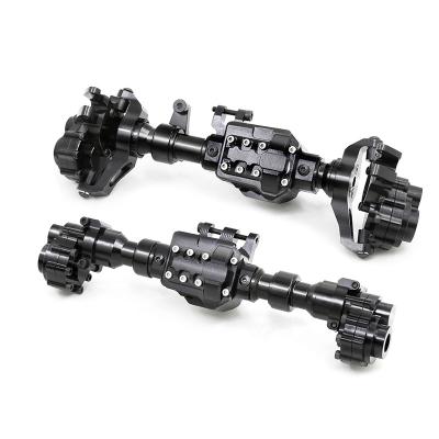 China RC Hobby 1/10 RC Crawler Car Aluminum Alloy Front and Rear Axle Housing Set for TRX4, Replace Original Plastic Axles Housing (Black) for sale