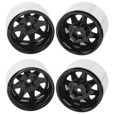 China RC Hobby NTFHOBBY 1/10 Scale RC Crawler SCX10 TRX4 1.9 Aluminum Alloy Metal Beadlock Wheel Edges Black (4pcs) for sale