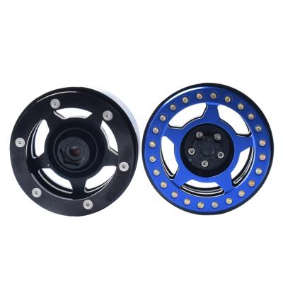 China RC Hobby Aluminum Alloy 2.2 Inch Beadlock Wheel Rims For SCX10 Axial Appearance Trx4 Trx6 Rock Crawler Car Parts for sale