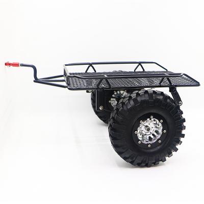 China RC Hobby 1/10 RC Crawler Car Small Metal Single Axle Trailer Kit for TRX-4 SCX10 II D90 TRX4 D90 CC01 for sale