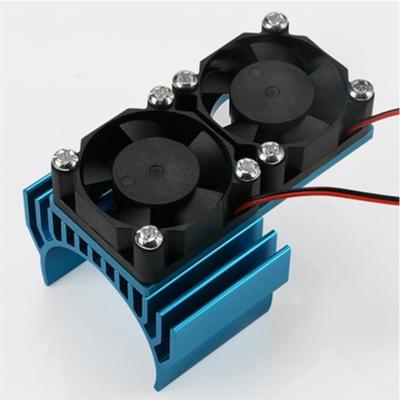 China RC Hobby 1/10 RC Car HSP HPI Wltoys Himoto Tamiya 94111 94123 Motor Radiator with Twin Fan (Blue) for sale