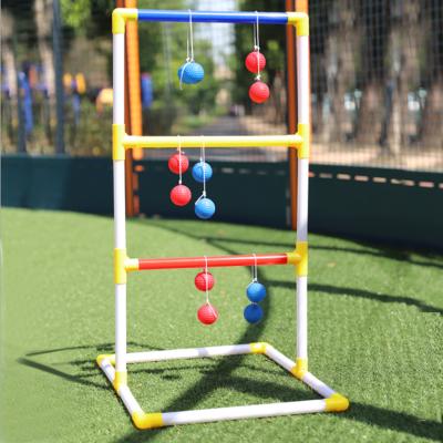 China PE Ladder Ball Set Toys Golf Ball Toss Game Kit Set For Outdoor Backyard Ladder Ball Toss Game for sale