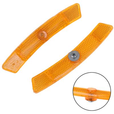 China Bicycle Spoke Reflector Safety Warning Light Safety Wheel Rim Reflective Lamp Mount Vintage Clip Tube Plastic Reflector for sale