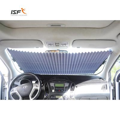 China Durable Foldable Car Sunshade UV Proof Retractable Windshield Sunshade for sale