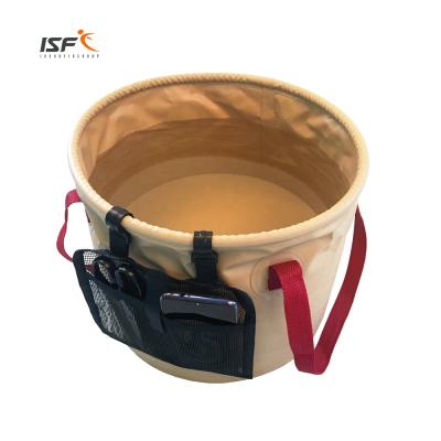 China Travel Multifunctional Portable Camping Bucket Water Stored Folding Bucket for sale