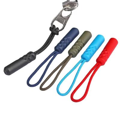 China Other color silicone rubber PVC custom zipper puller soft soft garment plastic zipper puller with zipper puller for sale