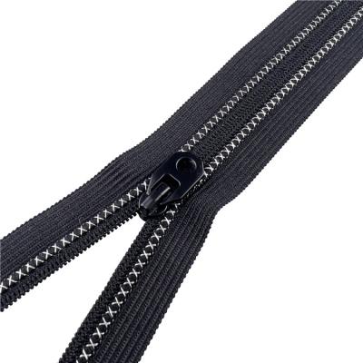 China Low MOQ High Strength Available For Pants Zipper Slider No.3 Reversal Thread Closed Tail Nylon Zipper for sale