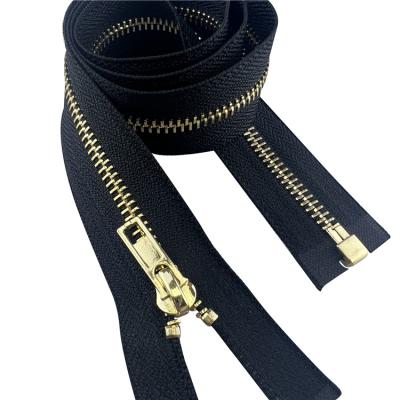 China High strength quick delivery zipper with regular metal zipper wire open end metal zipper no. 5 pocket fabric for sale