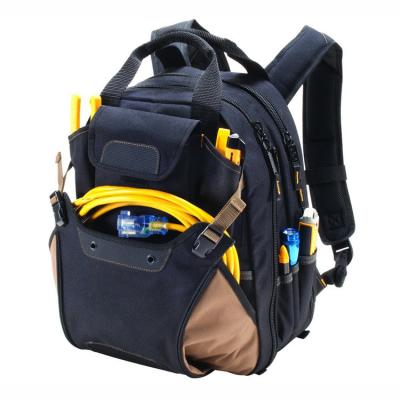 China Comfortable tool backpack with 44 pockets and padded back for sale