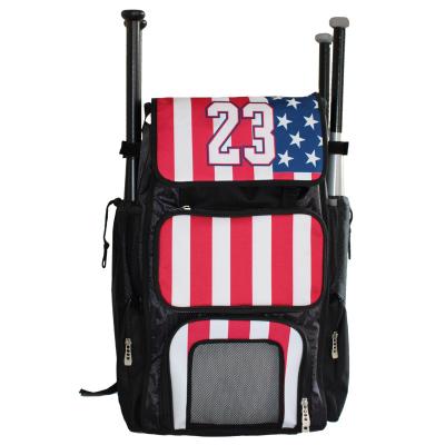 China Custom Copy Speed ​​Waterproof Fast Dry Bag Delivery With Team Logo Sport Equipment Bags Baseball Bags, Sublimation Baseball Backpack for sale