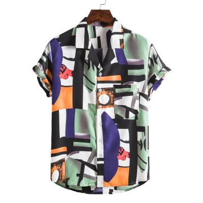 China Wholesale Floral Print Mens Style Plus Size Daily Casual Streetwear Men's Hawaiian Shirt Vacation Beach Breathable Shirts for sale