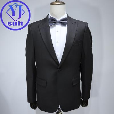 China Wholesale Men's Buttons Formal Wear Fashion Suits Groom Suit New Breathable Black Simple Design Wedding Business Blazer For Men for sale