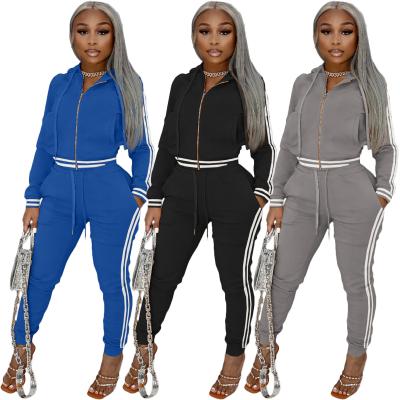 China QUICK DRY Women Tie Plus Size Autumn Two Piece Set Winter Women Bodycon Sweater Top and Pants Set for sale