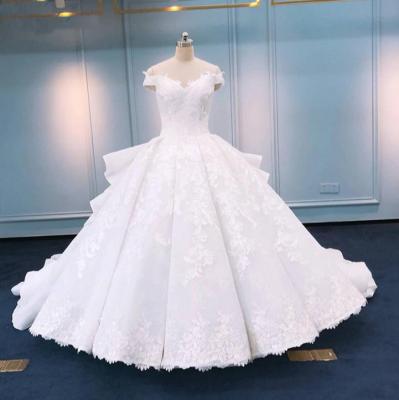 China Suzhou Wedding Bridal Gown Anti-Static White Wedding Dresses Beading Custom Made Bridal Gowns Plus Size Wedding Gowns Vestidos De Marriage for sale