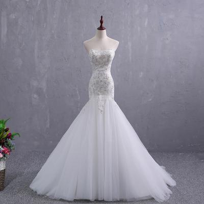 China Simple dry cleaning 2021 new bridal dress mermaid wedding dresses Africa sexy lace bridal wedding dress S153 for sale