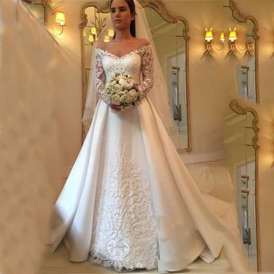 China Anti-wrinkle Suzhou Vintage Long Sleeve Wedding Dress Wedding Dress for sale