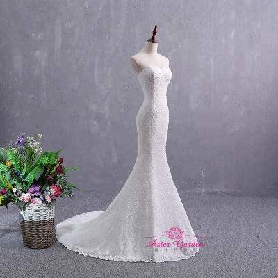 China Cheap elegant wedding dress Lace wedding dress long mermaid wedding dress sposa dry cleaning Abiti DA new Vestido 2021 de novia s120 for sale