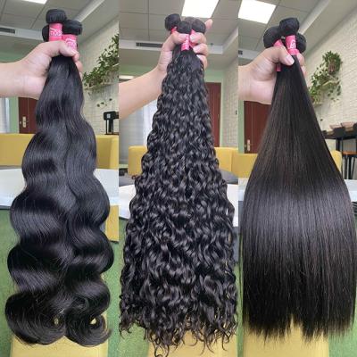 China Lemoda Wholesale Price 100% Soft Smooth Thick Smooth Brazilian Raw Virgin Hair Extensions Barely Shedding Brazilian Raw Cuticle Lined Bundles Natural Virgin Hair Vendors for sale