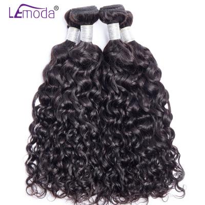 China Thick Smooth Soft Barely Shedding 30 Inch 100% Human Remy Hair Extensions 3 4 Bundles Deal Natural Black Brazilian Hair Weave Bundles Water Wave Hair Wet And Wavy for sale