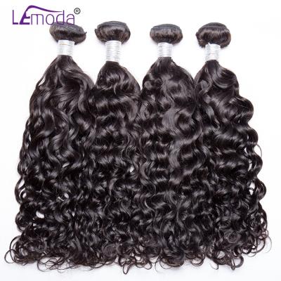 China Wholesale Unprocessed Cuticle Aligned Hair Barely Shedding Soft Smooth Thick Water Wave Bundles Brazilian Wet And Wavy Hair Weave Bundles Remy Hair 30 Inches for sale