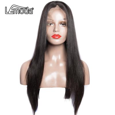 China Silky Straight Wave 30Inch 13X4 Straight Lace Frontal Wig 180% Density Virgin Hair Brazilian Straight Lace Front Color Women Human Hair Wigs For for sale