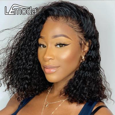 China Wholesale Jerry Curly Bob Wig 150% Density Unprocessed Brazilian Hair Bob Wig 13x4 Lace Front Human Hair Wigs 150% Density Brazilian Soft Thick Straight Human Hair Wigs for sale