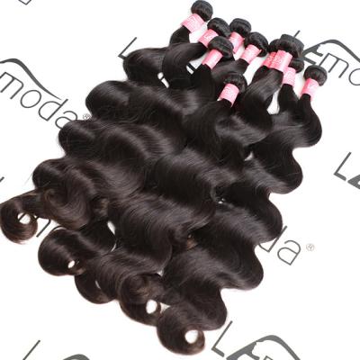 China Wholesale Lemoda 26Inch Natual Color Virgin Hair Soft Thick Smooth Straight Long Shedding Hair Bundles Unprocessed Brazilian Remy Human Hair Body Wave Bundles for sale