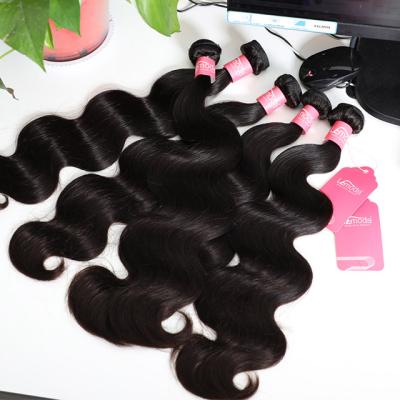 China Raw Virgin 10-30 Inch Soft Thick Shedding Long Barely Hair Bundles Body Wave Unprocessed Brazilian Remy Human Hair Bundles Cuticle Aligned Hair for sale