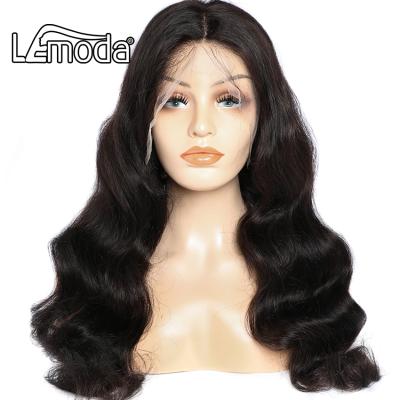 China Brazilian Body Wave 250% Density 10-40Inch Cuticle Aligned Hair 13X6 HD Transparent Body Wave Lace Front Human Hair Wigs For Color Women for sale