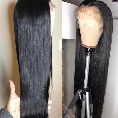 China Factory Wholesale Straight Mink Straight Brazilian Human Hair Lace Front Wigs For Black Women Remy Human Hair Natural Hair Wigs HD for sale