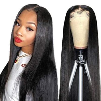 China Factory Price Virgin Straight Raw Cuticle Aligned Human Hair Front Wigs For Black Women Brazilian HD Human Hair Lace Wigs for sale