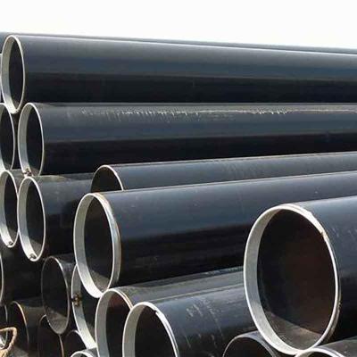 China Comprimento personalizado ERW aço carbono tubo sem costura soldado preto ASTM A53 JIS/BIS certificado laminado a quente 6m 12m com tolerância ± 1% à venda