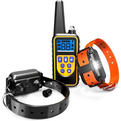 China Durable Electric Dog Training Collar Long Range Outdoor No Shock Vibration Collar for sale