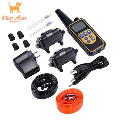 China New Product Viable Success Electronic Shock Pet Trainer Waterproof 800m Remote Dog Training Collar for sale