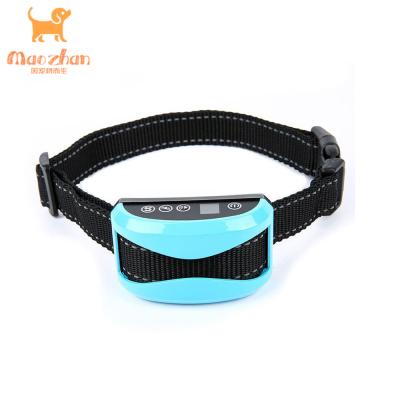 China Viable Automatic Bark Control Vibrate Shock Stop Barking Rechargeable No Automatic Anti Shock Bark Collar Dog Training Collar for sale