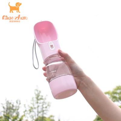 China 2020 Viable Cat Dog Bottles Outdoor With Pet Food And Water Cups On Sale Pet Bowls Feeders for sale