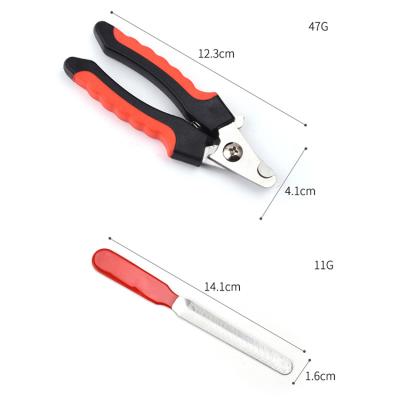 China Viable Professional Dog Nail Clipper For Thick Toe Fingernail With Silicone Handle for sale