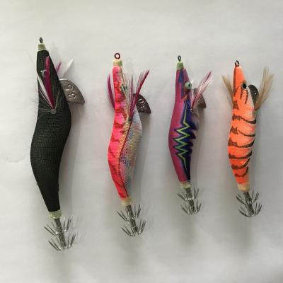 China Squid Fishing Luminous Artificial Squid Hook Hook Fishing Jigging Shrimp Hard Lure for sale