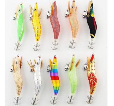 China ABS Plastic+stainless steel luminous jig hook artificial squid hook 2.5#/3.0$/3.5#/4.0# hard fishing lure for sale